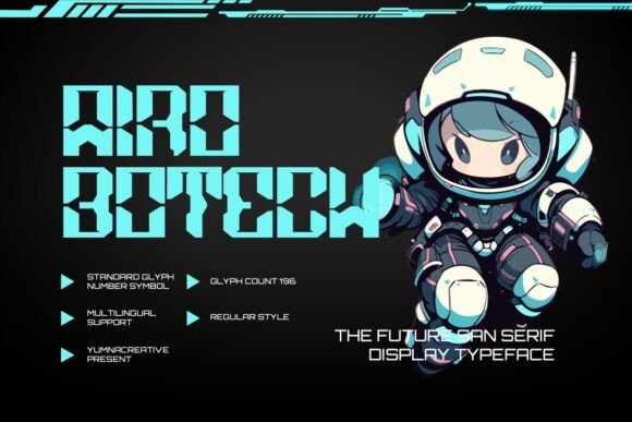 Airobotech: A Futuristic Sans Serif Font for Modern Branding
