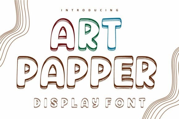 Art Papper: A Fun Display Font for Bold Branding