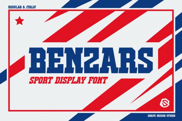 Benzars Sport Font Brings Energy to a Small Brand Identity Project