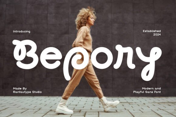 Bepory: A Display Font with Character for Editorial Design