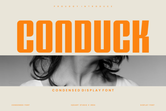 Conduck: A Condensed Display Font That Earns Its Place on the Brand Board