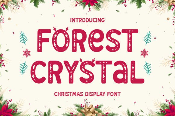 Forest Crystal Font for Cozy Holiday Branding