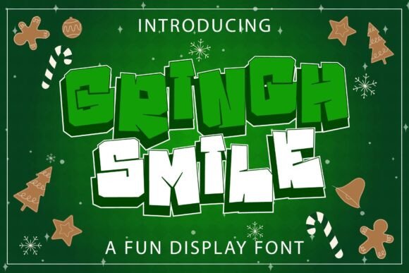 Grinch Smile: A Display Font with Whimsical Editorial Appeal