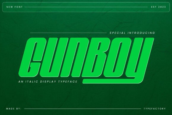 Gunboy Font Review: A Dynamic Display Typeface for Campaign Design