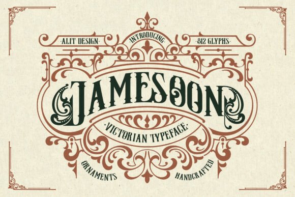 Jamesoon Victorian Font Brings Old World Charm to Handmade Products