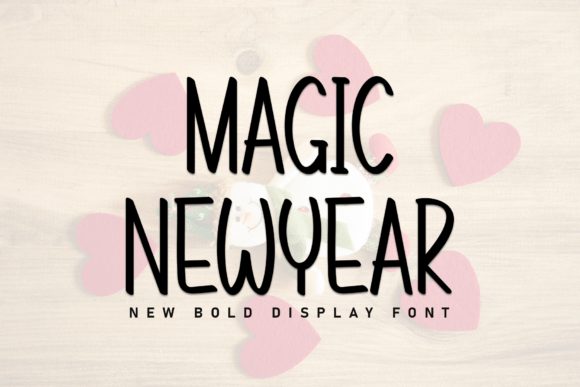 Magic Newyear: A Handwritten Font for Crafters and Small Shop Owners