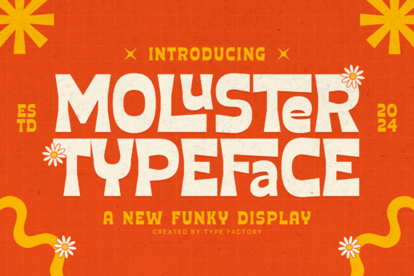 Moluster: A Bold Display Font That Gives Your Brand a Groovy Edge
