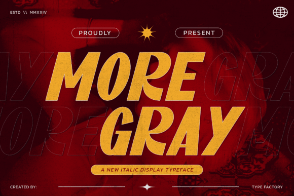 Moregray: A Bold Italic Display Font for Modern Web Design