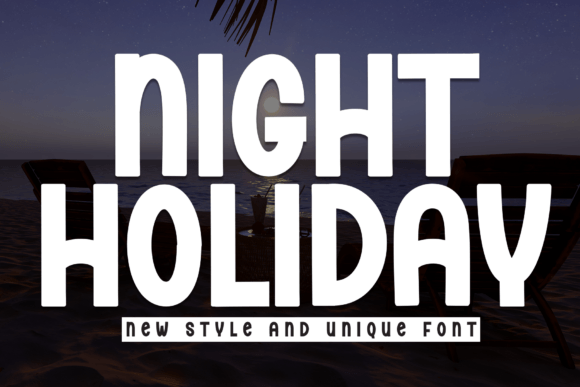 Night Holiday Font: A Display Typeface That Brings Editorial Projects to Life