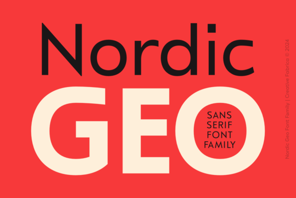 Nordic Geo: A Clean Display Font for Handmade Product Labels