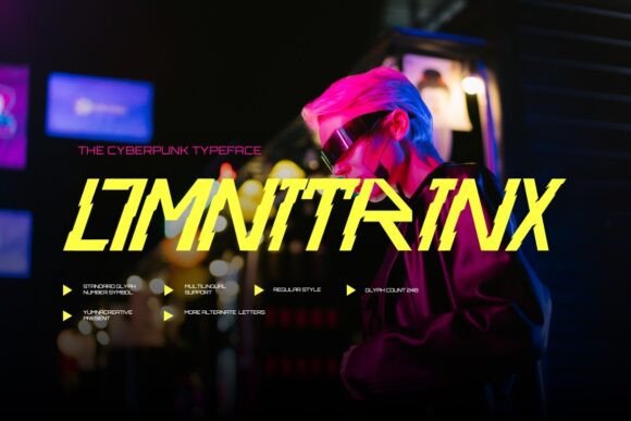 Omnitrinx Review: A Cyberpunk Display Font for Bold Branding