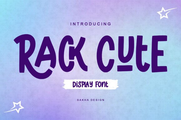 Rack Cute Font Review: A Playful Display Typeface for Small Business Branding