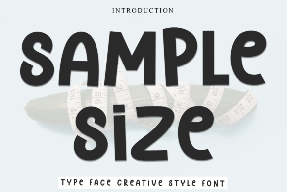 Sample Size: A Festive Display Font for Web Designers