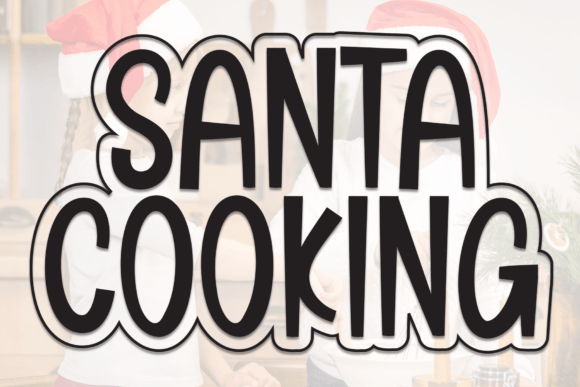 Santa Cooking: A Handwritten Display Font for Festive Campaigns