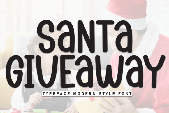 Santa Giveaway: A Playful Handwritten Font for Small Business Branding