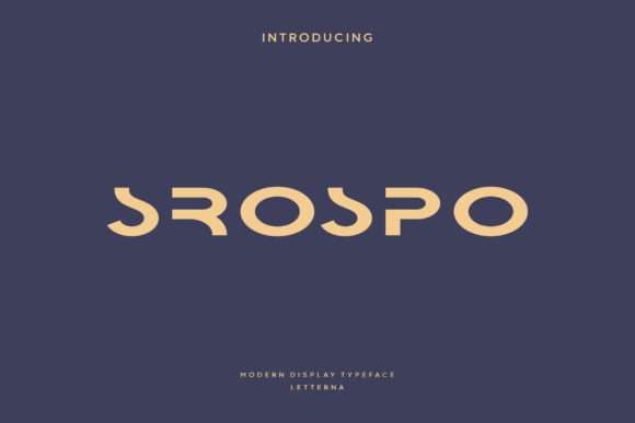 Srospo: A Futuristic Typeface for Editorial Design