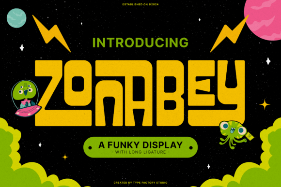 Zonabey: A Funky Display Font That Gives Your Small Brand a Big Personality
